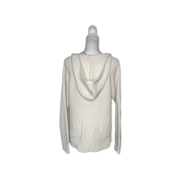 RACHEL ZOE Ivory Relaxed Hooded Sweater M NWT - Picture 13 of 15